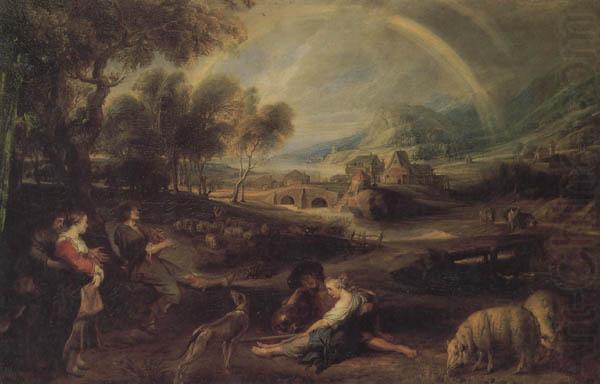 Peter Paul Rubens Landscape with a Rainbow china oil painting image